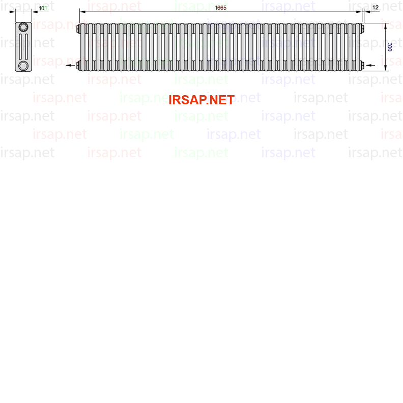 Радиатор IRSAP Tesi 30300/37 T08 CL 01